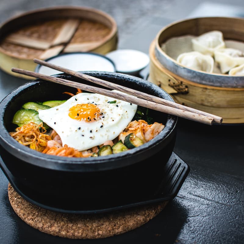 photo to arranged food
