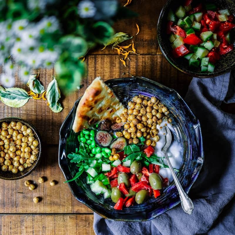 photo to arranged food