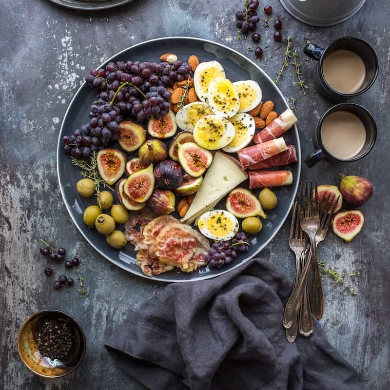 photo to arranged food