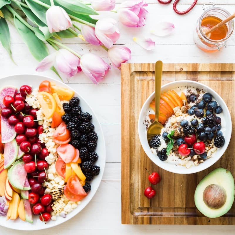 photo to arranged food
